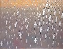 Flock, 2004, oil on canvas, 50 x 65 ins.
