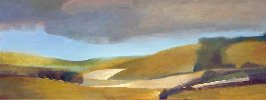 Cranborne Chase I, 2005, oil on canvas, 12 x 32 ins.