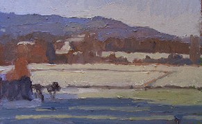 Winter Morning by Chl&ouml;e Cardozo 11" x 8" OIL