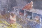 The Chicken's Coop, watercolour, 15 x 22 ins., £750