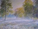 Misty morning at La maison du Chateau, watercolour, 20 x 29 ins., £1400