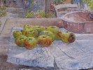 Apples, watercolour, 15 x 22 ins., £650