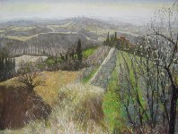 Tuscany in March  (pastel) 23" x 31"