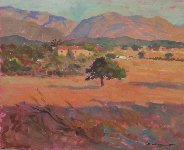 Early morning, Majorca 73 x 60 oil