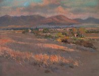 Autumn Light, Majorca 50 x 63 pastel