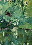 Clayesmore Lake, September, 91 x 61, Oil on Canvas