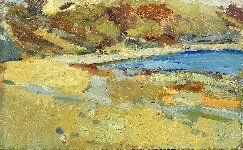 Whitenothe undercliff, 20 x 33, Oil on Card