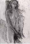 Nude, 50 x 30, Charcoal on Paper