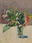 Snowdrops in small glass, 41 x 30, Oil on Canvas