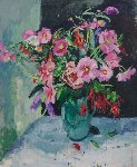 September flowers, 122 x 102, Oil on Canvas