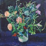 December flowers, 76 x 76, Oil on Canvas