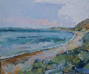 Osmington Bay towards Weymouth, 102 x 122, Oil on Canvas