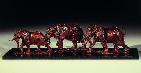 Meru Elephants, 8 x 32 in.
