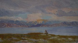 Skye from Applecross, 14 x 33 cms, �400