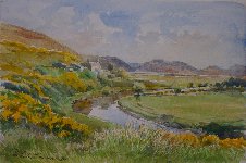 River Halladale, The Garden, 23 x 30 cms, �500