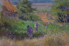 Hoeing, Viscri, Romania, 24 x 37 cms, �550