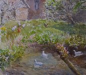 Summerleaze Orchard, 34 x 36 cms, �750