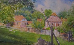 Mesendorf Romania, 35 x 59 cms, �800