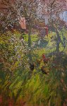 Chickens in Orchard, Summerleaze, 58 x 42 cms, �1100