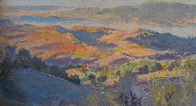 La Almu�a, Morning Landscape, 26  x 46 cms, �1000