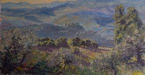 Misty Landscape, La Almu�a, 35 x 67 cms, �1200