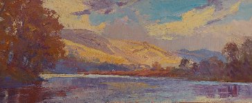 The Lochy from Fank, 25 x 66 cms, �1500
